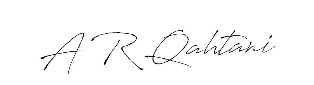 Make a beautiful signature design for name A R Qahtani. With this signature (Antro_Vectra) style, you can create a handwritten signature for free. A R Qahtani signature style 6 images and pictures png