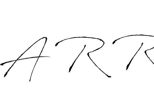 How to make A R R name signature. Use Antro_Vectra style for creating short signs online. This is the latest handwritten sign. A R R signature style 6 images and pictures png