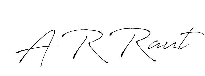 A R Raut stylish signature style. Best Handwritten Sign (Antro_Vectra) for my name. Handwritten Signature Collection Ideas for my name A R Raut. A R Raut signature style 6 images and pictures png
