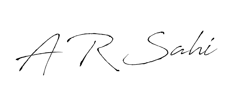 A R Sahi stylish signature style. Best Handwritten Sign (Antro_Vectra) for my name. Handwritten Signature Collection Ideas for my name A R Sahi. A R Sahi signature style 6 images and pictures png