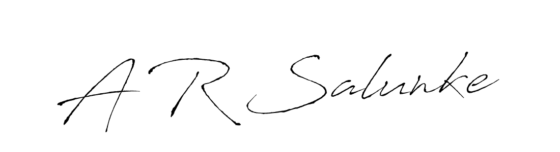 It looks lik you need a new signature style for name A R Salunke. Design unique handwritten (Antro_Vectra) signature with our free signature maker in just a few clicks. A R Salunke signature style 6 images and pictures png