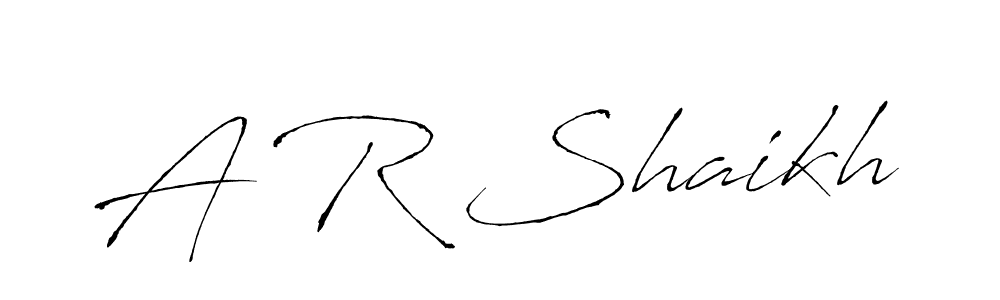 Use a signature maker to create a handwritten signature online. With this signature software, you can design (Antro_Vectra) your own signature for name A R Shaikh. A R Shaikh signature style 6 images and pictures png