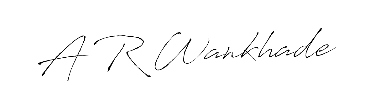 Also You can easily find your signature by using the search form. We will create A R Wankhade name handwritten signature images for you free of cost using Antro_Vectra sign style. A R Wankhade signature style 6 images and pictures png