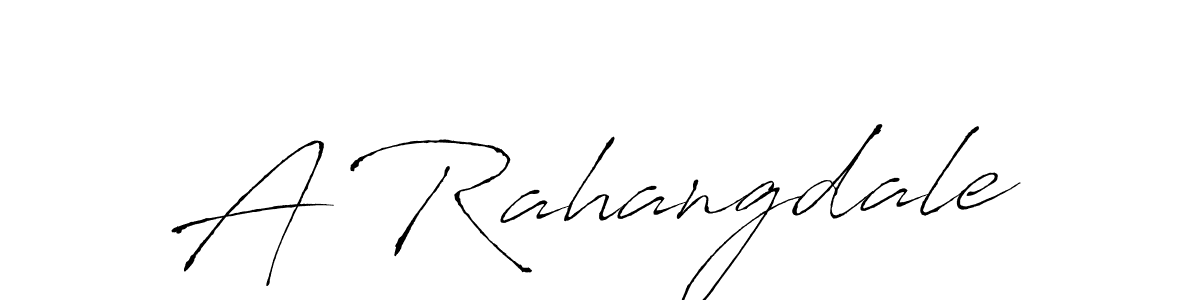 Also we have A Rahangdale name is the best signature style. Create professional handwritten signature collection using Antro_Vectra autograph style. A Rahangdale signature style 6 images and pictures png