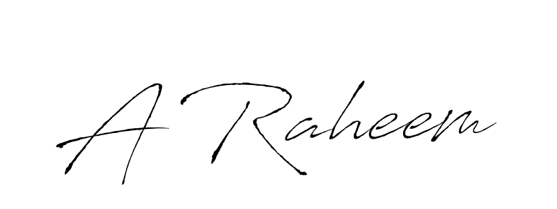 A Raheem stylish signature style. Best Handwritten Sign (Antro_Vectra) for my name. Handwritten Signature Collection Ideas for my name A Raheem. A Raheem signature style 6 images and pictures png