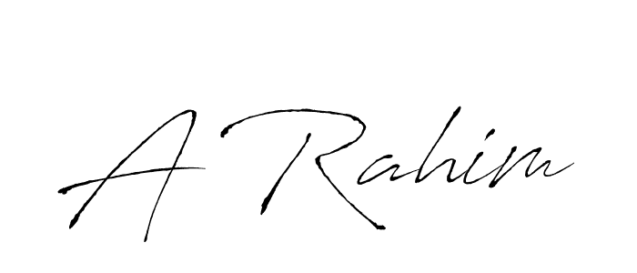 You should practise on your own different ways (Antro_Vectra) to write your name (A Rahim) in signature. don't let someone else do it for you. A Rahim signature style 6 images and pictures png