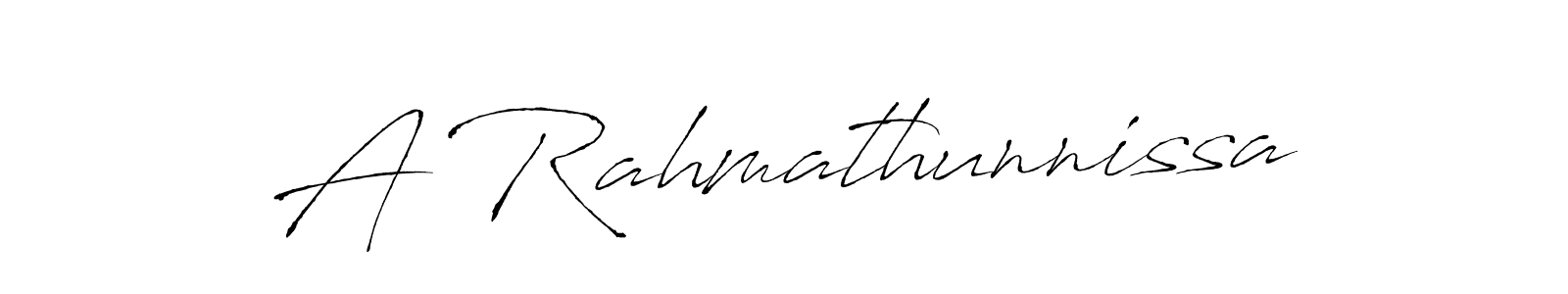 Use a signature maker to create a handwritten signature online. With this signature software, you can design (Antro_Vectra) your own signature for name A Rahmathunnissa. A Rahmathunnissa signature style 6 images and pictures png