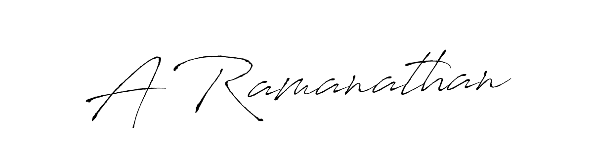 Design your own signature with our free online signature maker. With this signature software, you can create a handwritten (Antro_Vectra) signature for name A Ramanathan. A Ramanathan signature style 6 images and pictures png