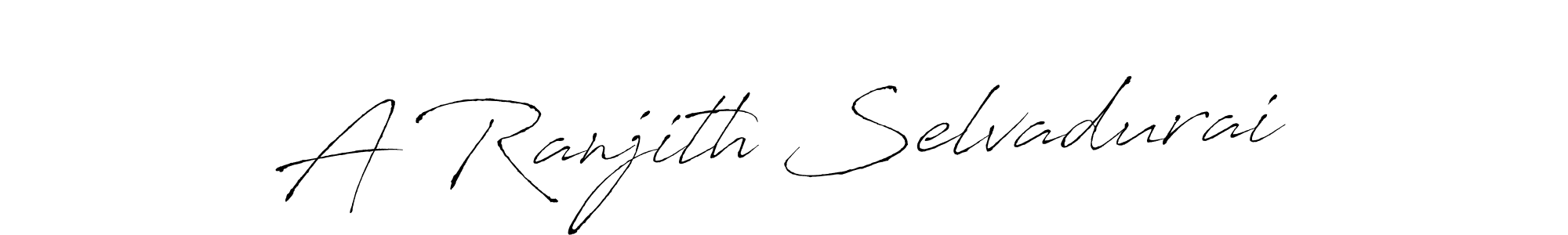 You should practise on your own different ways (Antro_Vectra) to write your name (A Ranjith Selvadurai) in signature. don't let someone else do it for you. A Ranjith Selvadurai signature style 6 images and pictures png