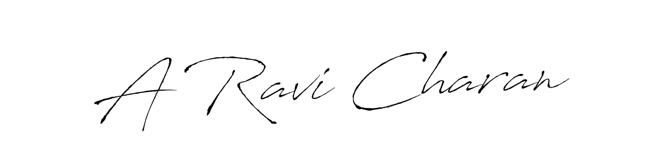 Use a signature maker to create a handwritten signature online. With this signature software, you can design (Antro_Vectra) your own signature for name A Ravi Charan. A Ravi Charan signature style 6 images and pictures png