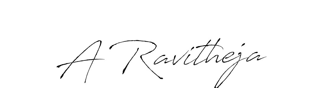 How to make A Ravitheja name signature. Use Antro_Vectra style for creating short signs online. This is the latest handwritten sign. A Ravitheja signature style 6 images and pictures png