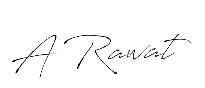 How to make A Rawat signature? Antro_Vectra is a professional autograph style. Create handwritten signature for A Rawat name. A Rawat signature style 6 images and pictures png