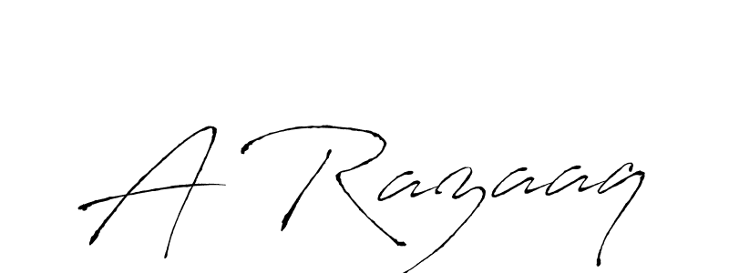 Use a signature maker to create a handwritten signature online. With this signature software, you can design (Antro_Vectra) your own signature for name A Razaaq. A Razaaq signature style 6 images and pictures png