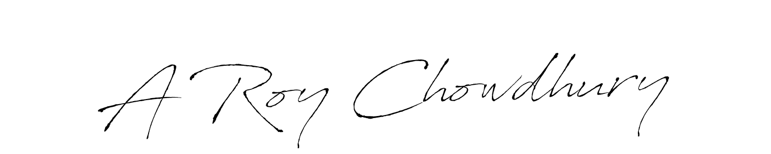 Create a beautiful signature design for name A Roy Chowdhury. With this signature (Antro_Vectra) fonts, you can make a handwritten signature for free. A Roy Chowdhury signature style 6 images and pictures png