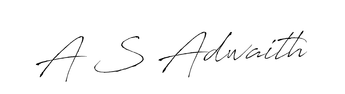 Create a beautiful signature design for name A S Adwaith. With this signature (Antro_Vectra) fonts, you can make a handwritten signature for free. A S Adwaith signature style 6 images and pictures png