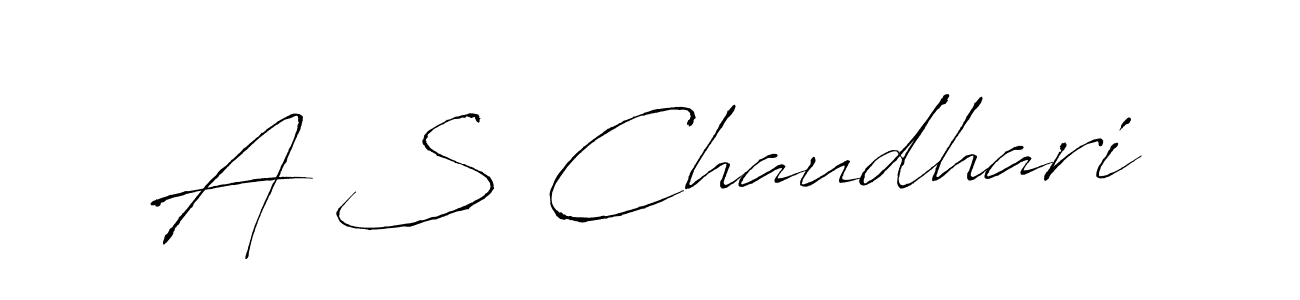 How to make A S Chaudhari signature? Antro_Vectra is a professional autograph style. Create handwritten signature for A S Chaudhari name. A S Chaudhari signature style 6 images and pictures png