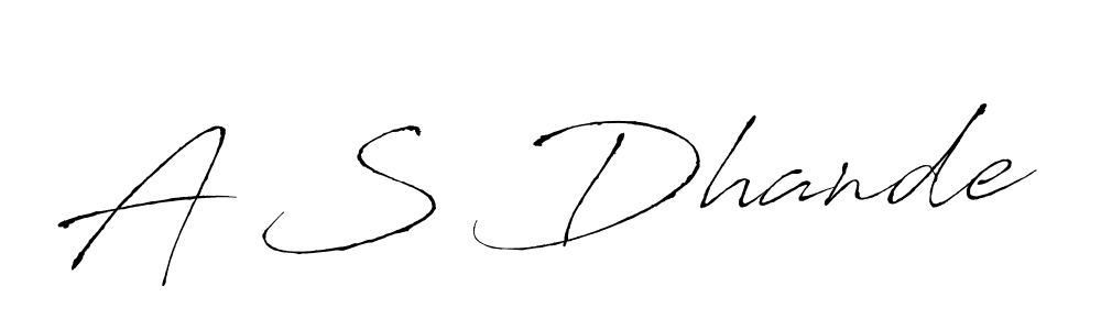 Make a beautiful signature design for name A S Dhande. Use this online signature maker to create a handwritten signature for free. A S Dhande signature style 6 images and pictures png