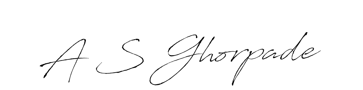 How to make A S Ghorpade signature? Antro_Vectra is a professional autograph style. Create handwritten signature for A S Ghorpade name. A S Ghorpade signature style 6 images and pictures png