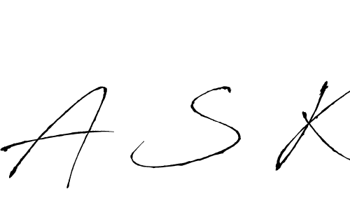 You should practise on your own different ways (Antro_Vectra) to write your name (A S K) in signature. don't let someone else do it for you. A S K signature style 6 images and pictures png