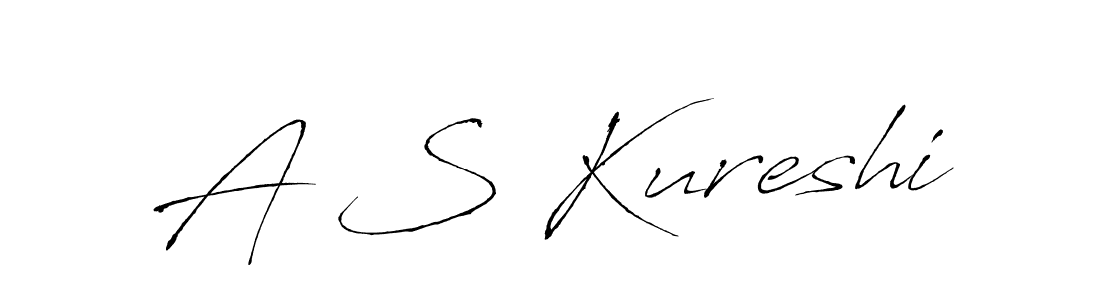Make a beautiful signature design for name A S Kureshi. With this signature (Antro_Vectra) style, you can create a handwritten signature for free. A S Kureshi signature style 6 images and pictures png