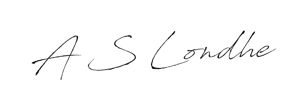 Also You can easily find your signature by using the search form. We will create A S Londhe name handwritten signature images for you free of cost using Antro_Vectra sign style. A S Londhe signature style 6 images and pictures png