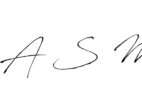 Similarly Antro_Vectra is the best handwritten signature design. Signature creator online .You can use it as an online autograph creator for name A S M. A S M signature style 6 images and pictures png