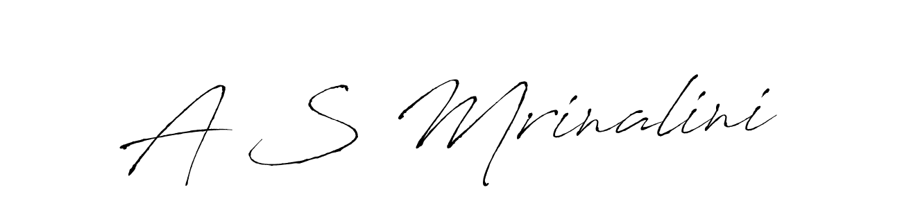 Use a signature maker to create a handwritten signature online. With this signature software, you can design (Antro_Vectra) your own signature for name A S Mrinalini. A S Mrinalini signature style 6 images and pictures png