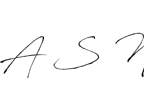A S N stylish signature style. Best Handwritten Sign (Antro_Vectra) for my name. Handwritten Signature Collection Ideas for my name A S N. A S N signature style 6 images and pictures png