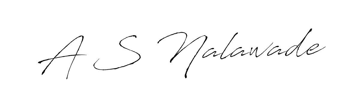 This is the best signature style for the A S Nalawade name. Also you like these signature font (Antro_Vectra). Mix name signature. A S Nalawade signature style 6 images and pictures png
