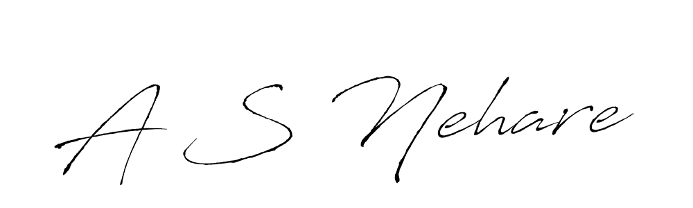 Best and Professional Signature Style for A S Nehare. Antro_Vectra Best Signature Style Collection. A S Nehare signature style 6 images and pictures png