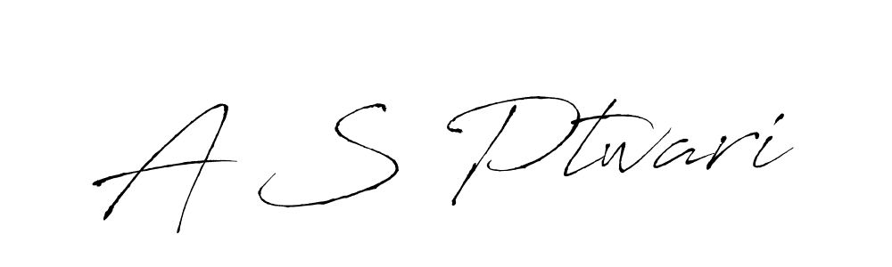 Also we have A S Ptwari name is the best signature style. Create professional handwritten signature collection using Antro_Vectra autograph style. A S Ptwari signature style 6 images and pictures png