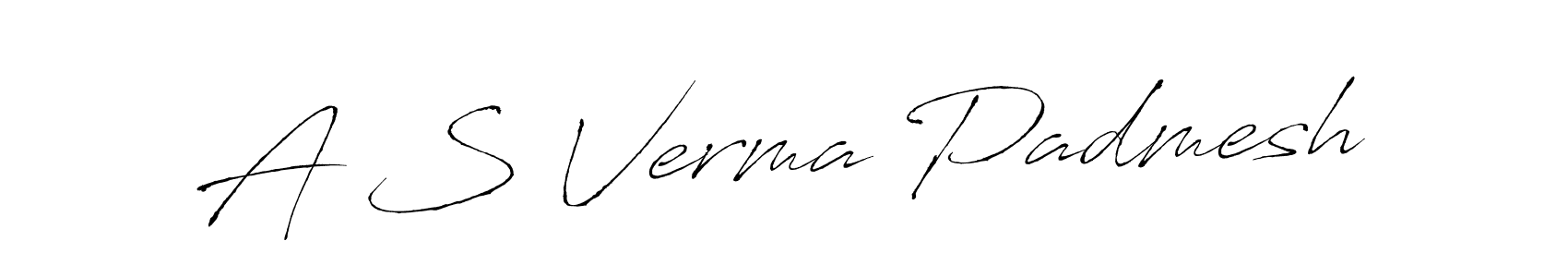 How to Draw A S Verma Padmesh signature style? Antro_Vectra is a latest design signature styles for name A S Verma Padmesh. A S Verma Padmesh signature style 6 images and pictures png