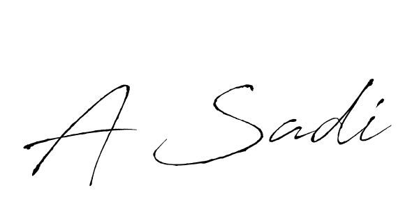 A Sadi stylish signature style. Best Handwritten Sign (Antro_Vectra) for my name. Handwritten Signature Collection Ideas for my name A Sadi. A Sadi signature style 6 images and pictures png