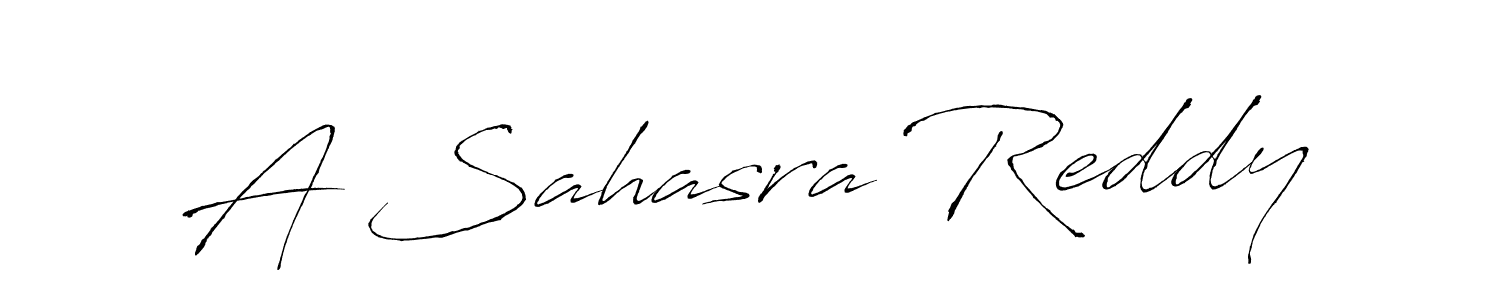 A Sahasra Reddy stylish signature style. Best Handwritten Sign (Antro_Vectra) for my name. Handwritten Signature Collection Ideas for my name A Sahasra Reddy. A Sahasra Reddy signature style 6 images and pictures png