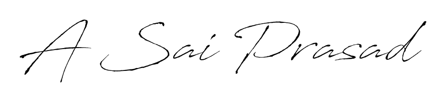 Upgrade your professional image with A Sai Prasad signature created with Antro_Vectra font. Fast, free, and watermark-free download. A Sai Prasad signature style 6 images and pictures png