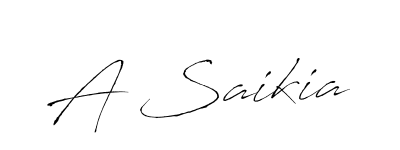 Design your own signature with our free online signature maker. With this signature software, you can create a handwritten (Antro_Vectra) signature for name A Saikia. A Saikia signature style 6 images and pictures png