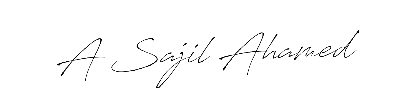 Make a short A Sajil Ahamed signature style. Manage your documents anywhere anytime using Antro_Vectra. Create and add eSignatures, submit forms, share and send files easily. A Sajil Ahamed signature style 6 images and pictures png