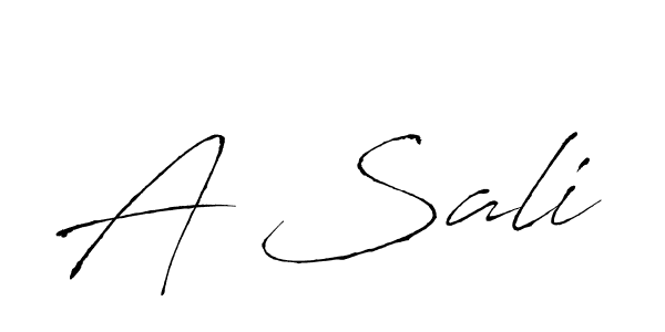 Also You can easily find your signature by using the search form. We will create A Sali name handwritten signature images for you free of cost using Antro_Vectra sign style. A Sali signature style 6 images and pictures png