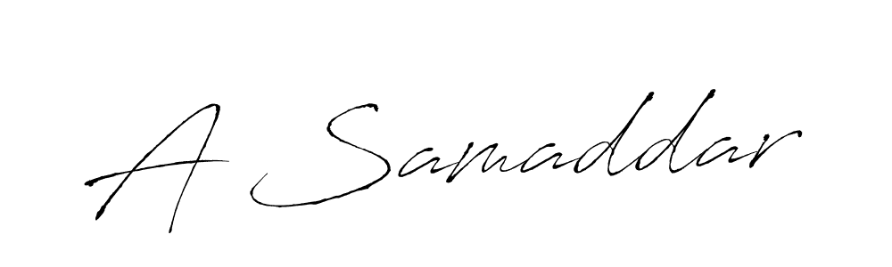 How to make A Samaddar name signature. Use Antro_Vectra style for creating short signs online. This is the latest handwritten sign. A Samaddar signature style 6 images and pictures png