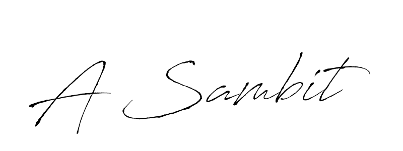 Make a beautiful signature design for name A Sambit. With this signature (Antro_Vectra) style, you can create a handwritten signature for free. A Sambit signature style 6 images and pictures png