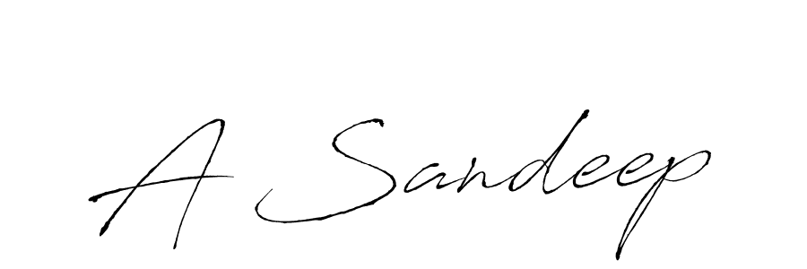 Create a beautiful signature design for name A Sandeep. With this signature (Antro_Vectra) fonts, you can make a handwritten signature for free. A Sandeep signature style 6 images and pictures png