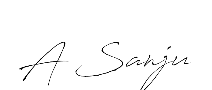 Here are the top 10 professional signature styles for the name A Sanju. These are the best autograph styles you can use for your name. A Sanju signature style 6 images and pictures png