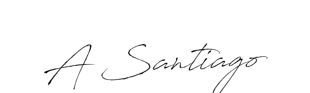 Antro_Vectra is a professional signature style that is perfect for those who want to add a touch of class to their signature. It is also a great choice for those who want to make their signature more unique. Get A Santiago name to fancy signature for free. A Santiago signature style 6 images and pictures png