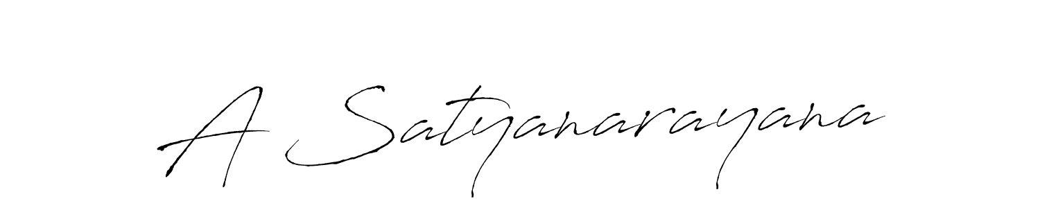 Design your own signature with our free online signature maker. With this signature software, you can create a handwritten (Antro_Vectra) signature for name A Satyanarayana. A Satyanarayana signature style 6 images and pictures png