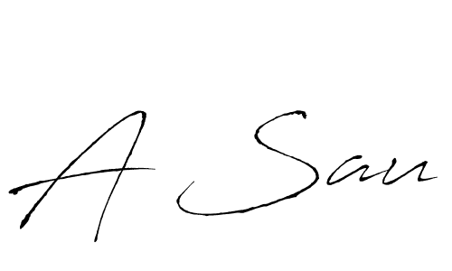 if you are searching for the best signature style for your name A Sau. so please give up your signature search. here we have designed multiple signature styles  using Antro_Vectra. A Sau signature style 6 images and pictures png