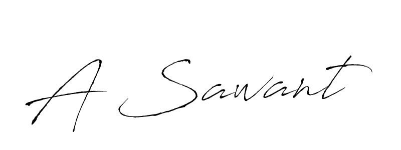 Make a beautiful signature design for name A Sawant. With this signature (Antro_Vectra) style, you can create a handwritten signature for free. A Sawant signature style 6 images and pictures png