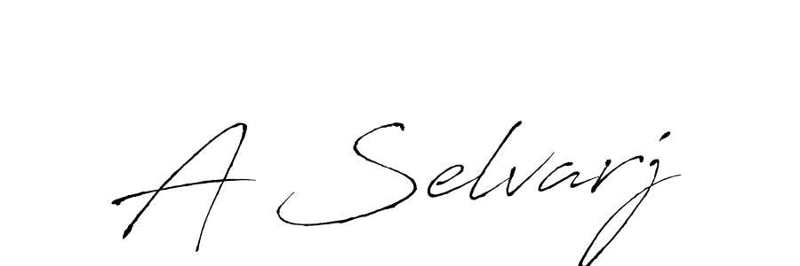 A Selvarj stylish signature style. Best Handwritten Sign (Antro_Vectra) for my name. Handwritten Signature Collection Ideas for my name A Selvarj. A Selvarj signature style 6 images and pictures png