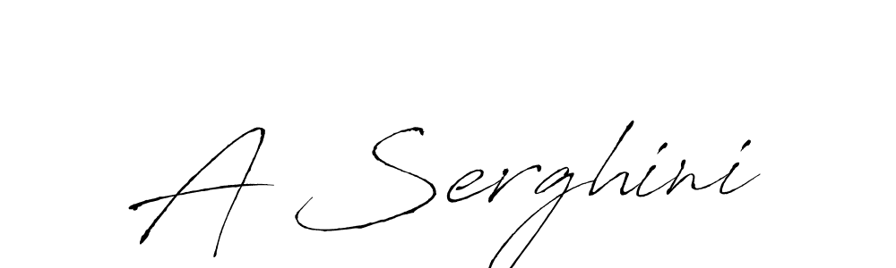 Use a signature maker to create a handwritten signature online. With this signature software, you can design (Antro_Vectra) your own signature for name A Serghini. A Serghini signature style 6 images and pictures png