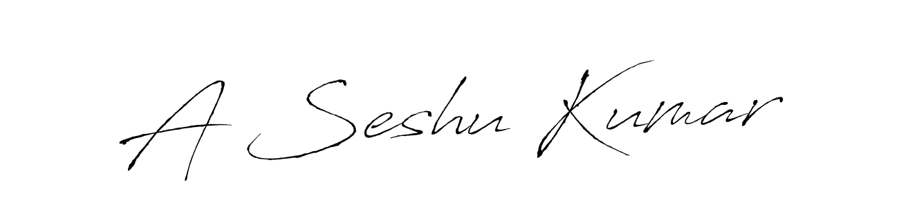 Antro_Vectra is a professional signature style that is perfect for those who want to add a touch of class to their signature. It is also a great choice for those who want to make their signature more unique. Get A Seshu Kumar name to fancy signature for free. A Seshu Kumar signature style 6 images and pictures png