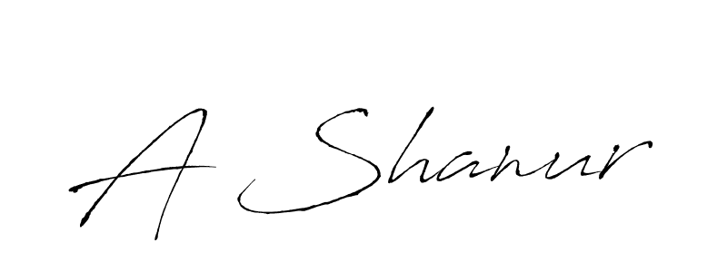 The best way (Antro_Vectra) to make a short signature is to pick only two or three words in your name. The name A Shanur include a total of six letters. For converting this name. A Shanur signature style 6 images and pictures png